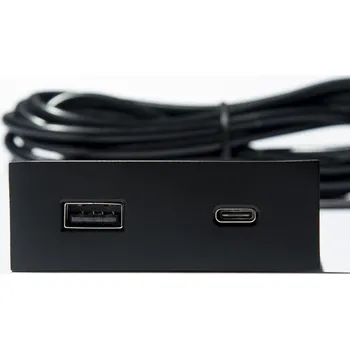 Elektrická zásuvka VersaPick nabíječka, 1x USB A/C, obdélník, černá mat (VersaPick nabíječka, 1x USB A/C, obdélník, černá mat)