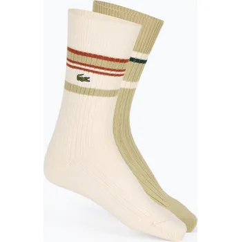 Pánské ponožky Ponožky Lacoste RA5988 2 pary viennese/flour