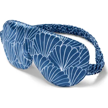 Škraboška na spaní 694320 - Tchibo - Hedvábná maska na spaní - barva: modrá