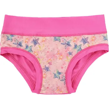 Dívčí kalhotky s potiskem hvězdiček Emy Bimba B2966 rosa fluo velikost 9/10
