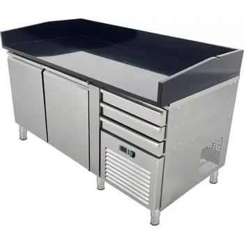 vasegastro Chladící stůl na pizzu - s černou deskou