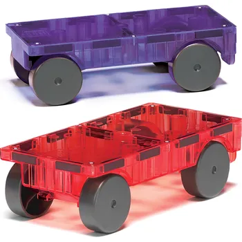 ostatní stavebnice MAGNA-TILES Magnetická stavebnice Cars 2 dílná Purple/red