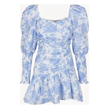 Dámské šaty BIZUU Každodenní šaty ZOENA Modrá Standard Fit 38