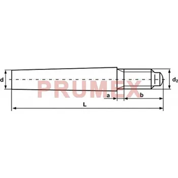 Šroub Kolík kuželový vnější závit DIN 7977 8x75