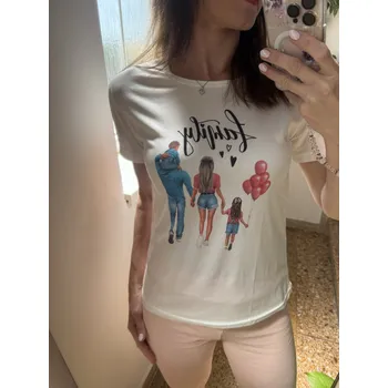 Body BudesIN Bílé tričko Family Boy and Girl Velikost: S