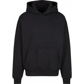 Pánská mikina Build Your Brand Vysokogramážová oversize mikina s velkou kapucí a klokaní kapsou 500 g/m Barva: Černá, Velikost: XL BY268