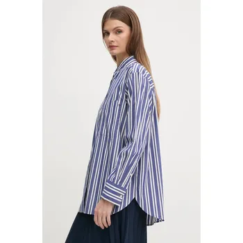 Pánská košile Bavlněná košile Tommy Hilfiger tmavomodrá barva, regular, s klasickým límcem WW0WW45612 59X, vel. 34