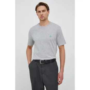 Bavlněné tričko United Colors of Benetton 3MI5J1AF7.501. šedá 90X, vel. XXL