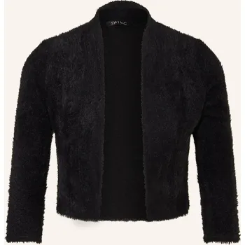 Dámský blejzr Swing Dámské Bolerko Z Umělé Kožešiny, černá, 38