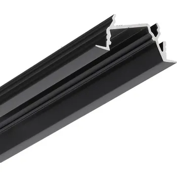 LED lišta StrongLumio profil LED Diagonal 14 2000mm černá elox (StrongLumio profil LED Diagonal 14 2000mm černá elox)