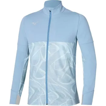 Pánská větrovka Pánská sportovní bunda Mizuno Paris Athlete Hybrid Warm up Jacket / Glacier Lake Velikost: XL