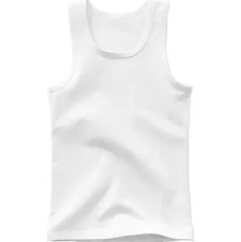 Dětská móda Dětské tílko pro chlapce a dívky 100% bavlna a polyester Jednobarevné letní tričko bez rukávů s O výstřihem Pohodlné různé barvy bílá 6