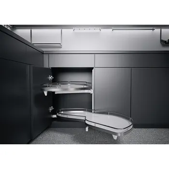 Nábytkové kování K-KES LeMans II, police a uchycení, Arena Classic, bílá/chrom, P, 400/720-900 (K-KES LeMans II, police a uchycení, Arena Classic, bílá/chrom, P, 400/720-900)