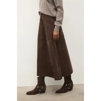 Dámská zimní obuv Semišové kotníkové boty Answear.LAB 24 FW 002.1 hnědá 88X, EUR 38