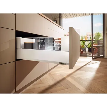 Nábytkové kování K-BLUM Merivobox, zásuvka E boxcover 550mm/40kg, bílá, vrut (K-BLUM Merivobox, zásuvka E boxcover 550mm/40kg, bílá, vrut)