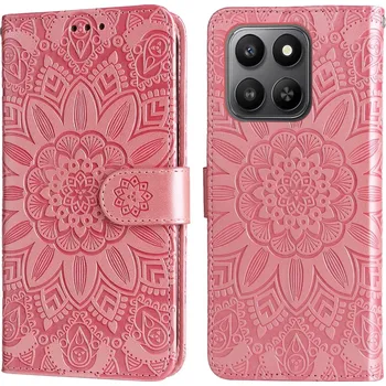 Pouzdro na mobilní telefon Sunflower knížkové pouzdro na Honor 400 Smart 5G/4G/Honor X7d - růžové