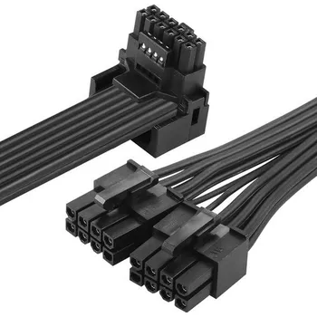 USB hub Cerrxian 1ft ATX3.0 12VHPWR A 3X 8pin napájecí kabel, PCI-E 5.0 12vhpwr ATX3.0 600W 16 PIN samec