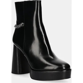 Dámské kozačky Kožené kotníkové boty MICHAEL Michael Kors Carlisle 40F4CLME1L.001 černá 99X, EUR 39