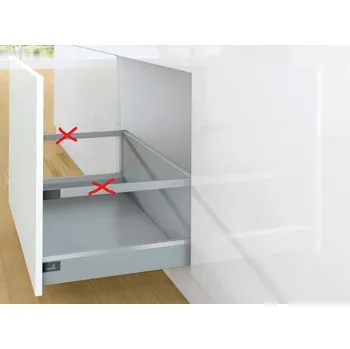 Nábytkové kování K-HETTICH Arcitech, čelní, stříbrný, 500/94/282, 60kg, SiSy (K-HETTICH Arcitech, čelní, stříbrný, 500/94/282, 60kg, SiSy)