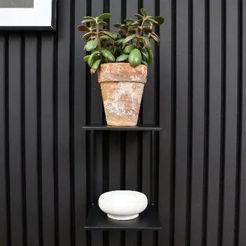 Vchodové dveře Doornite Dvojitá ocelová polička pro svislé i horizontální panely, černá