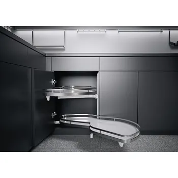 Nábytkové kování K-KES LeMans II, police a uchycení, Arena Style, bílá/chrom, P, 450/720-900 (K-KES LeMans II, police a uchycení, Arena Style, bílá/chrom, P, 450/720-900)