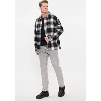 Calvin Klein Jeans Košile Check Shirt J30J324611 Černá Regular Fit S