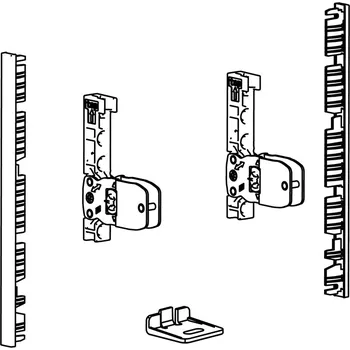 Nábytkové kování HETTICH 9257620 AvanTech YOU spojky čela vnitřní zásuvky 139, bok/čelo, antracit (HETTICH 9257620 AvanTech YOU spojky čela vnitřní zásuvky 139, bok/čelo, antracit)