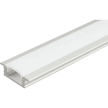 LED lišta StrongLumio profil led Ormio, 2000mm stříbrná elox (StrongLumio profil led Ormio, 2000mm stříbrná elox)