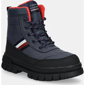 Dívčí zimní obuv Dětské zimní boty Tommy Hilfiger T3X5.33713.35.41 námořnická modř 59X, EUR 37