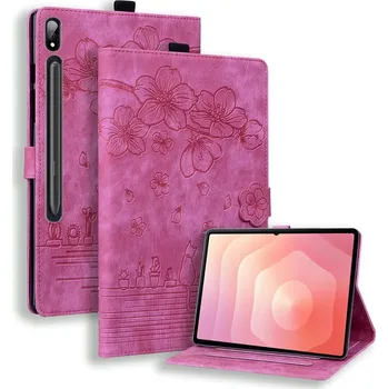 Příslušenství pro tablet Flowers zavírací pouzdro na Samsung Galaxy Tab S11 Ultra - rose