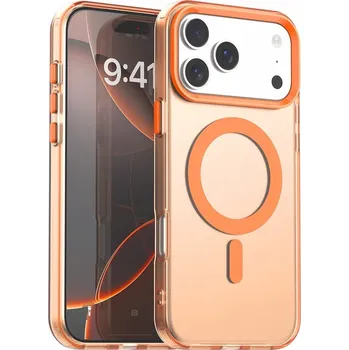 Pouzdro na mobilní telefon Candy Gelový Obal Pro iPhone 17 Pro Max Oranžový