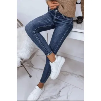 Jeans modré basic větší velikosti Jeans: 34/XXL