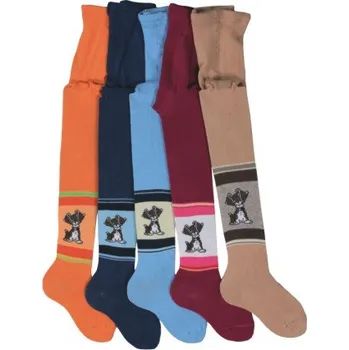 Dámské oblečení DOTEX D&D s.r.o Dětské punčochy DOTEX (B168+B169) Barva: oranžová, Velikost: 52-56 (šráky PEJSEK)