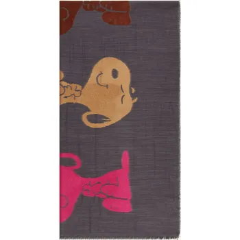 Šála Codello Dámská Šála, tmavě šedá / tmavě červená / modrá, one...