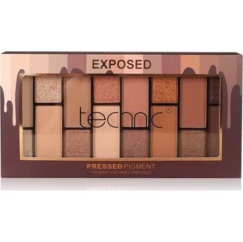 Paletka dekorativní kosmetiky Technic Cosmetics Pressed Pigments paleta očních stínů odstín Exposed 29.6 g