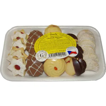 Pečivo Jemné čajové pečivo 250 g MIX (české cukroví - čajové pečivo / mix druhů v balení / varianty se mohou lišit)