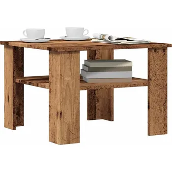 Obývací pokoj vidaXL Konferenční stolek 60 x 60 x 42 cm dřevotříska [800215] Barva: Staré dřevo