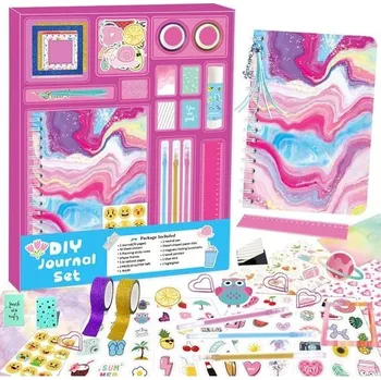 Korálek Sada deníků pro kutily Noetoy, 50+ks Scrapbook Potřeby pro deník Papírnictví, sady pro umění a