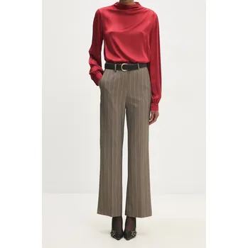 Dámské kalhoty Kalhoty Answear.LAB dámské, béžová barva, fason cargo, high waist b9336.ios 80X, vel. S