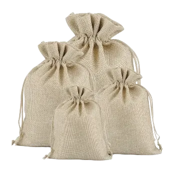 Dárková taška Stahovací sáček - přírodní juta (12,5 x 18,0 cm)