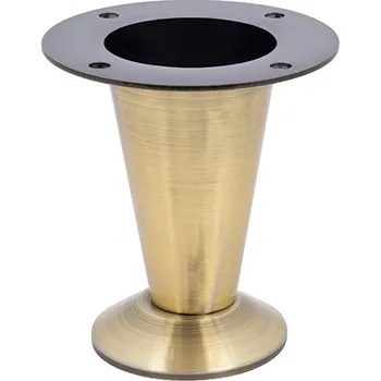 Nábytkové kování StrongLegs nábytková noha FS010 102mm staromosaz (StrongLegs nábytková noha FS010 102mm staromosaz)