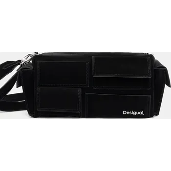 Kabelka Kabelka Desigual POCKET FACE HABANA LO černá barva, 24WAXP09 99X, vel. ONE SIZE