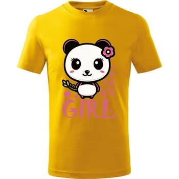 DOBRÝ TRIKO Dětské tričko Cute girl Velikost: 158/12 let, Barva: Žlutá