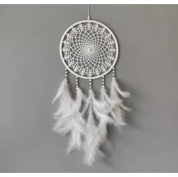 Lapač snů Lapač zlých snů bílý 24 x 65 cm č.6