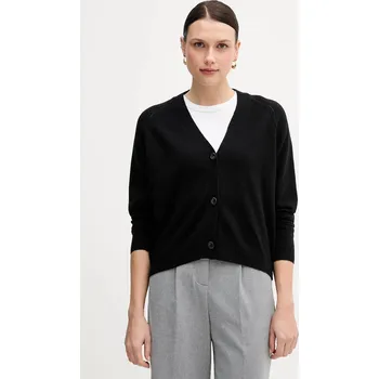 Dámský svetr Kardigan s příměsí vlny Sisley černá barva, 102HM602Q 99X, vel. S