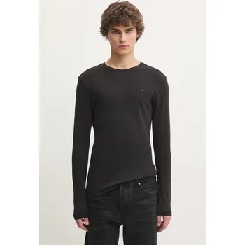 Pánské tričko Tričko s dlouhým rukávem Tommy Jeans DM0DM04409 černá 99X, vel. M