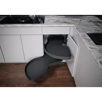 Nábytkové kování K-KES LeMans II, police a uchycení, Arena Pure, antracit, L,450/600-750 (K-KES LeMans II, police a uchycení, Arena Pure, antracit, L,450/600-750)