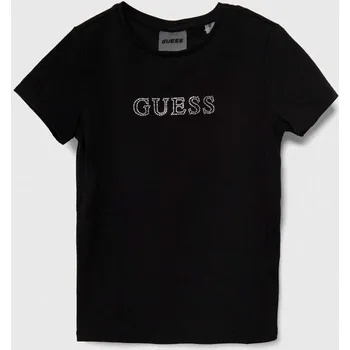 Chlapecké tričko Dětské tričko Guess černá barva J4RI49.J1314.PPYH 99X, vel. 136-146