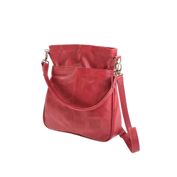 Kabelka Kubát Kůže Amálka 57662B červená