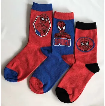 Pánské ponožky EUROSWAN Ponožky 3v1 Spiderman 75% Bavlna, 23% Polyester, 2% Elastan, vel. 35-37